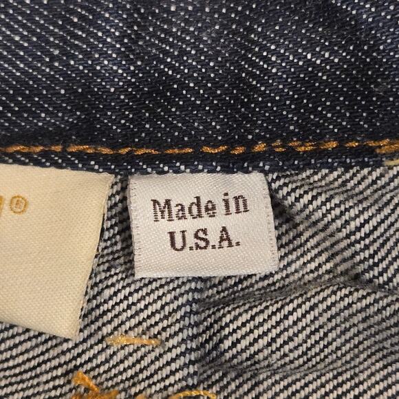 Raleigh Denim Jeans Handcrafted Made USA Dark Wash Mens 32X36 Slim Mid-rise - Picture 8 of 15